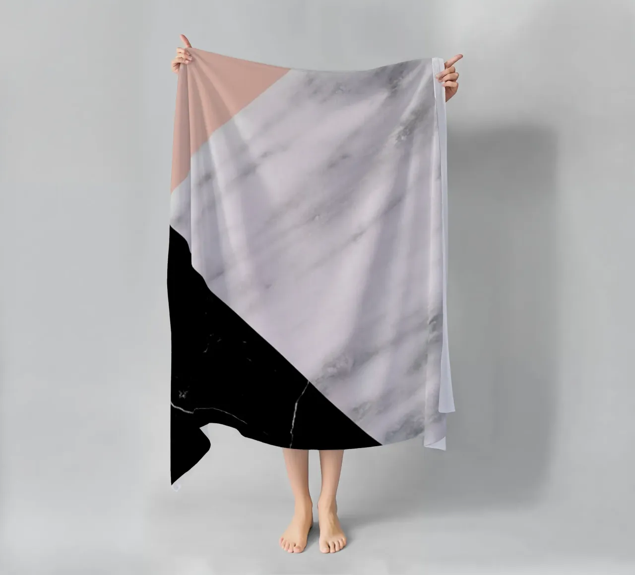 Marble Collage beach towel by cafelab