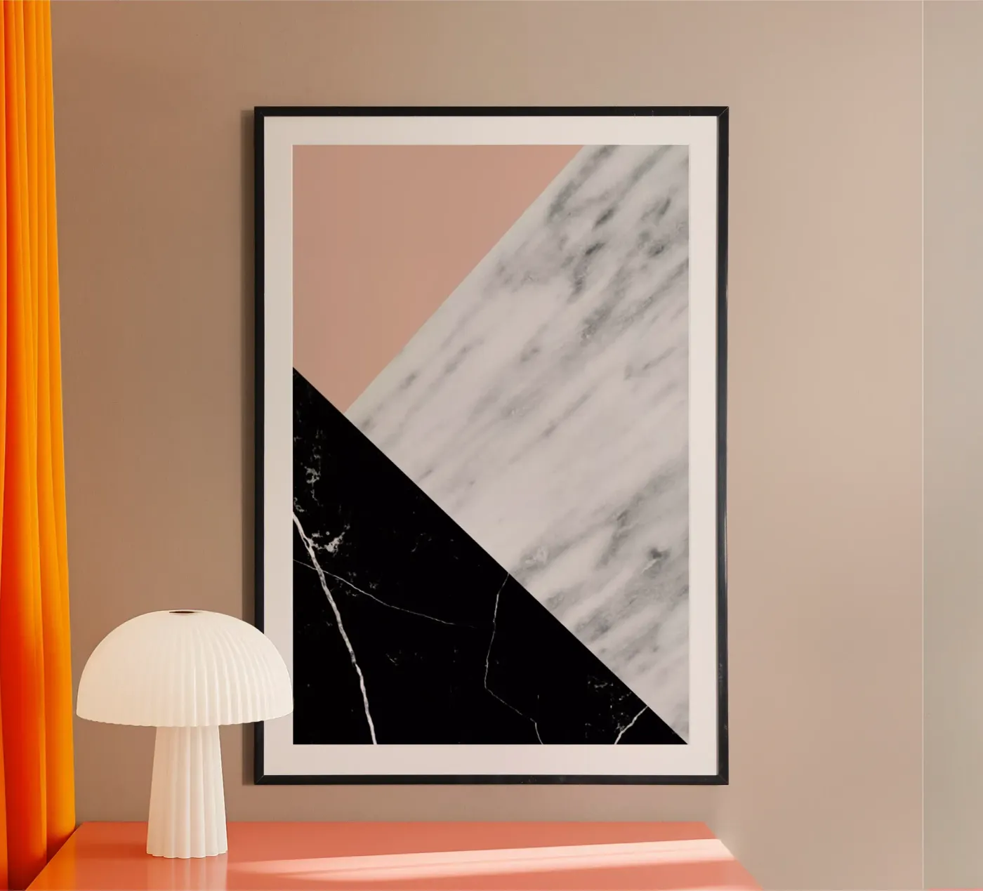 Marble Collage poster by cafelab