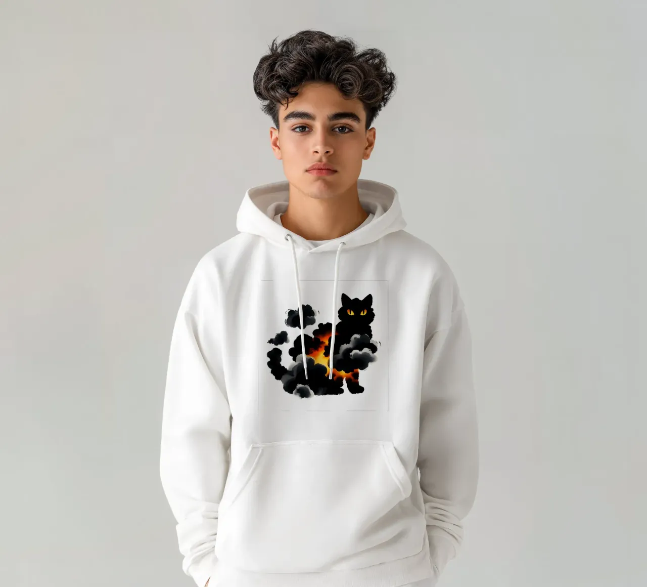 Gatto felpa con cappuccio da ARTOMATIC