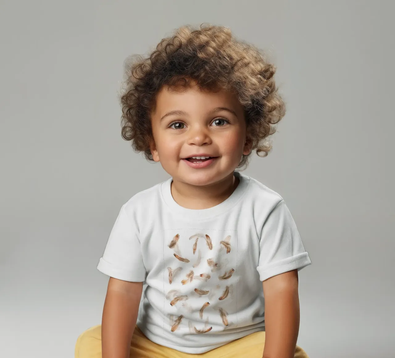 Delicate piume rosa maglietta neonato da Curious Collections by Marielle Leenders