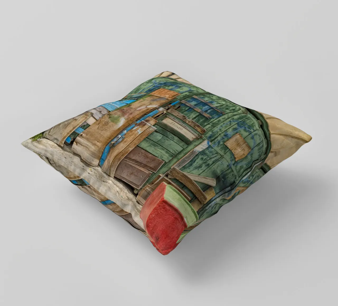 Ponte ad arco vintage con porte in legno cuscino da Curious Collections by Marielle Leenders