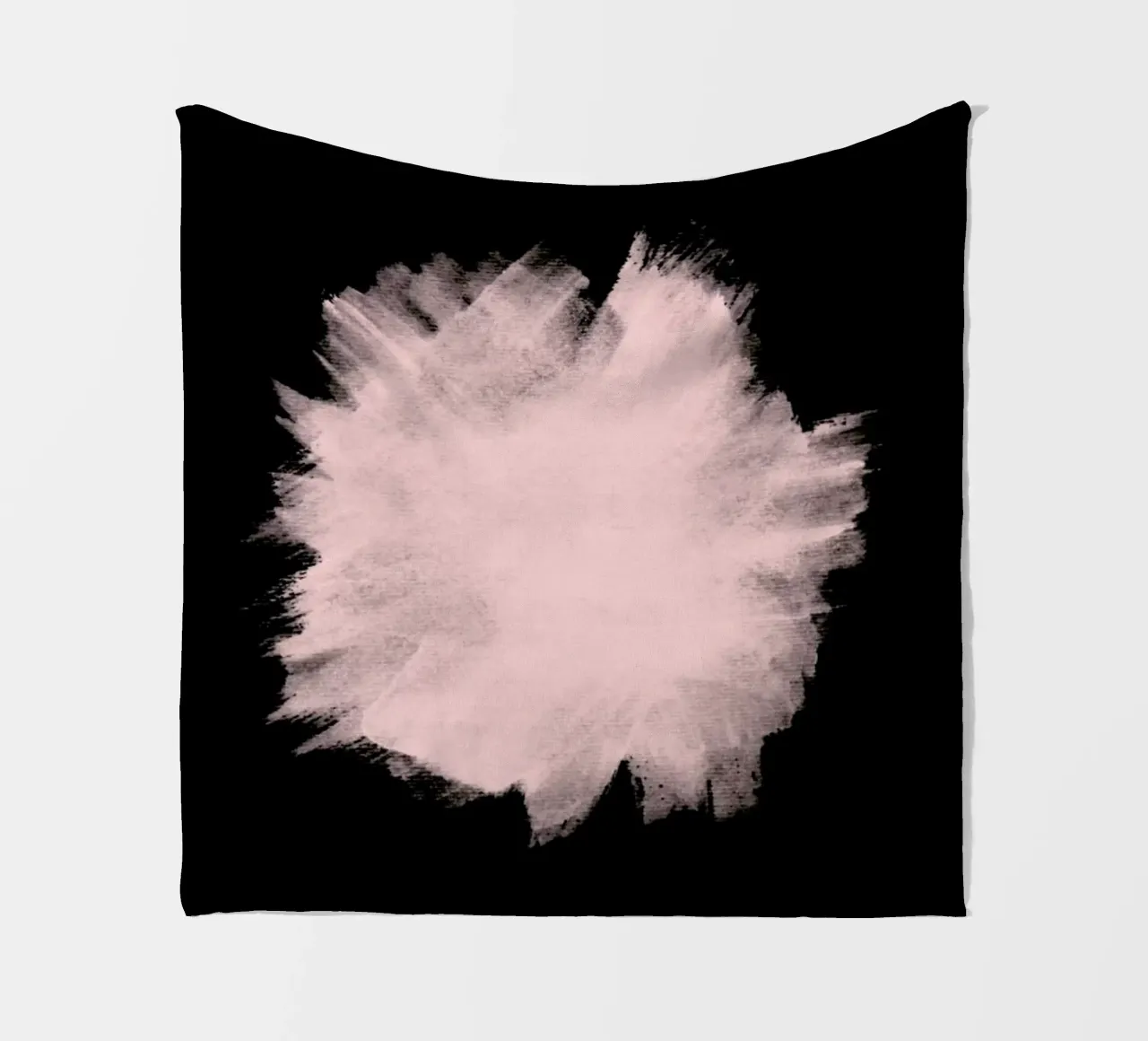 Pink Stain On Black coperta in pile da cafelab