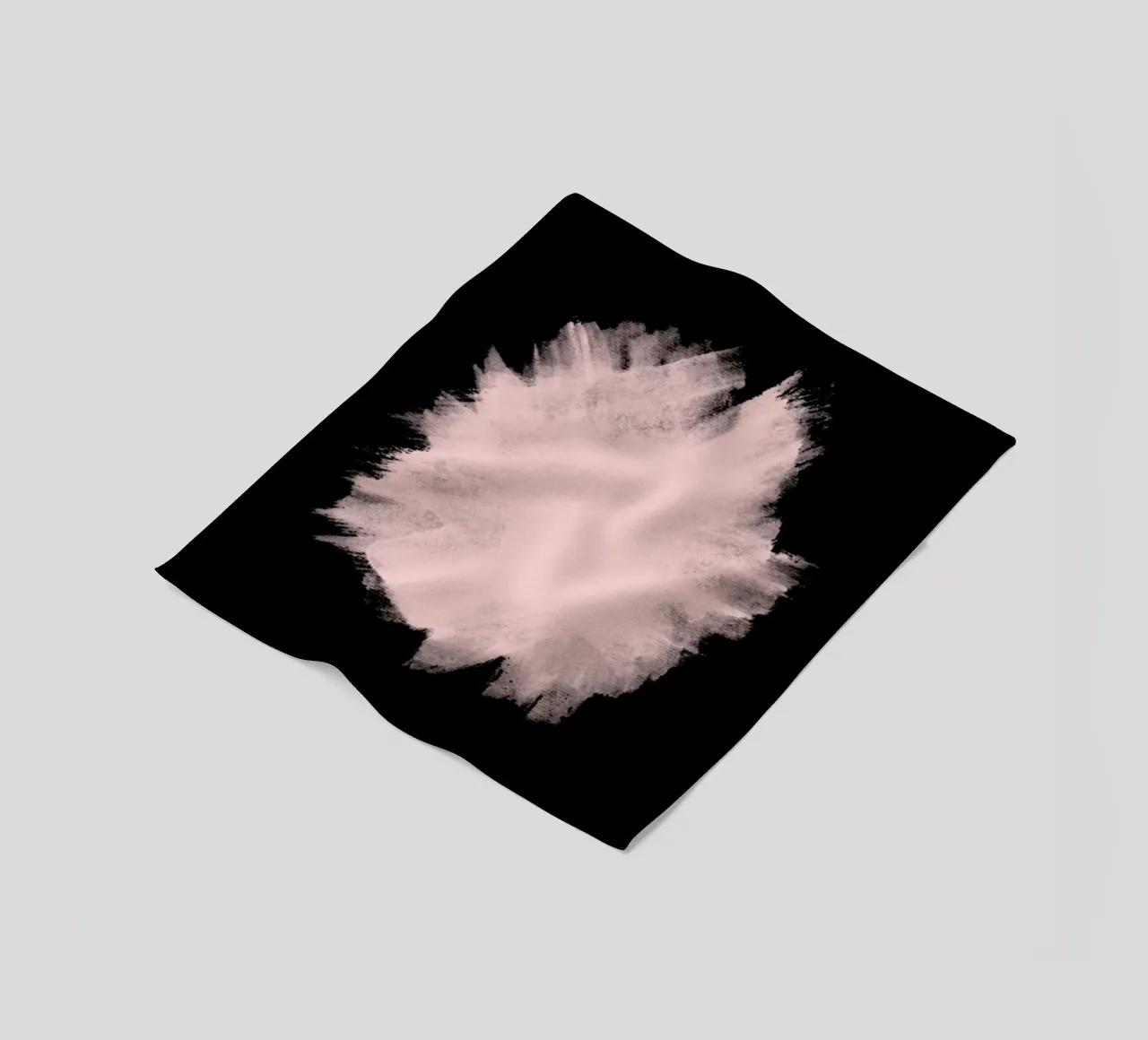 Pink Stain On Black coperta in pile da cafelab