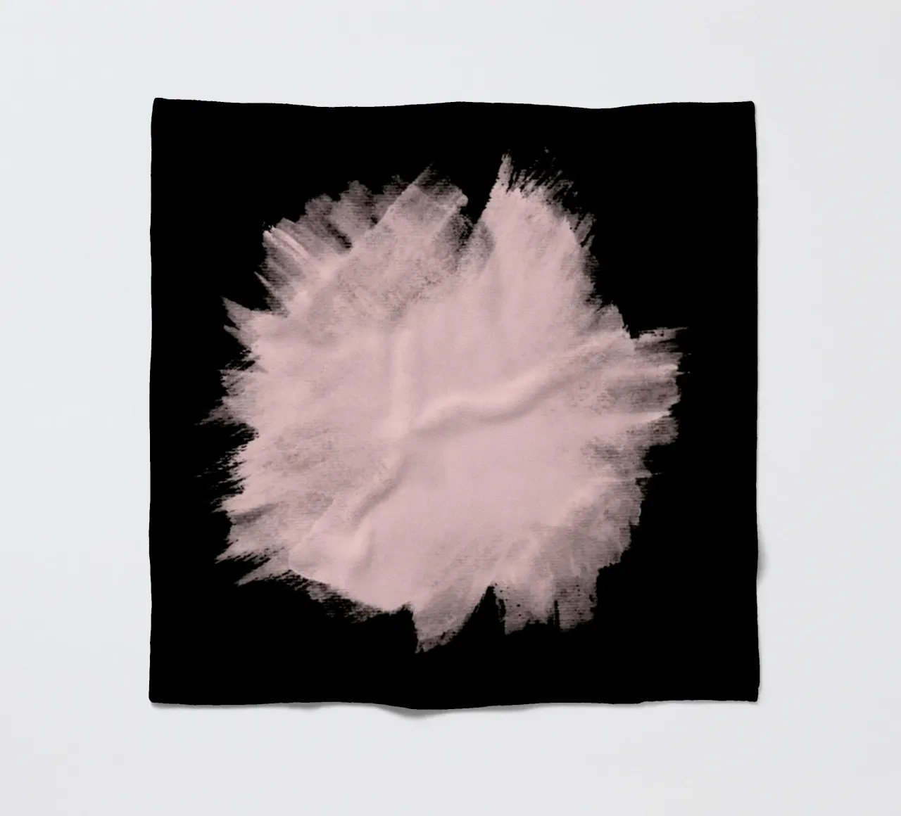 Pink Stain On Black coperta in pile da cafelab
