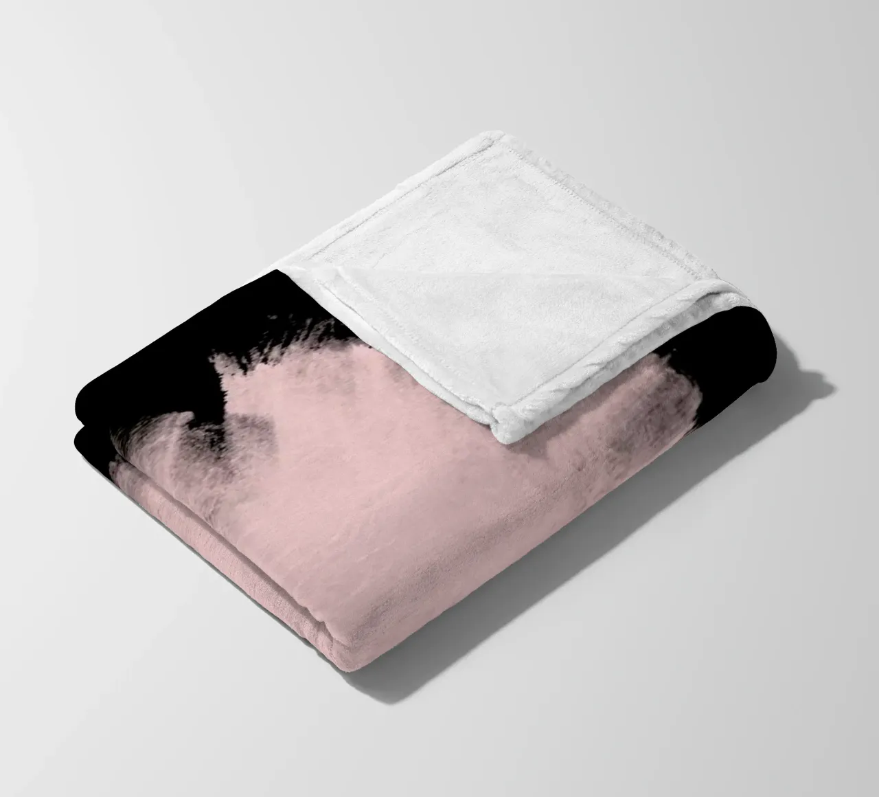 Pink Stain On Black coperta in pile da cafelab