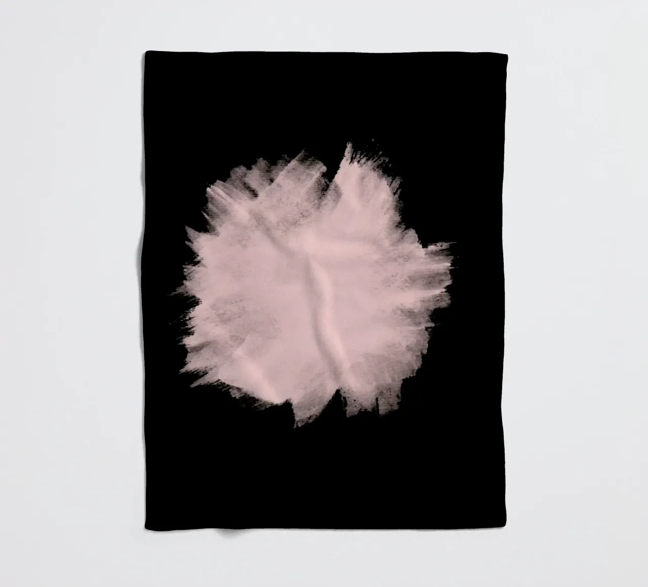 Pink Stain On Black coperta in pile da cafelab