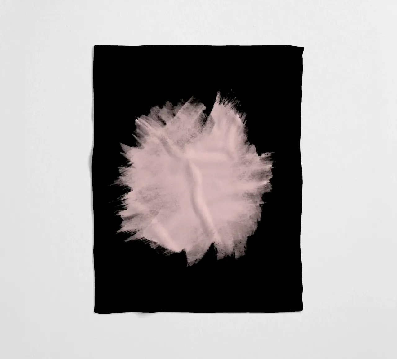 Pink Stain On Black coperta in pile da cafelab