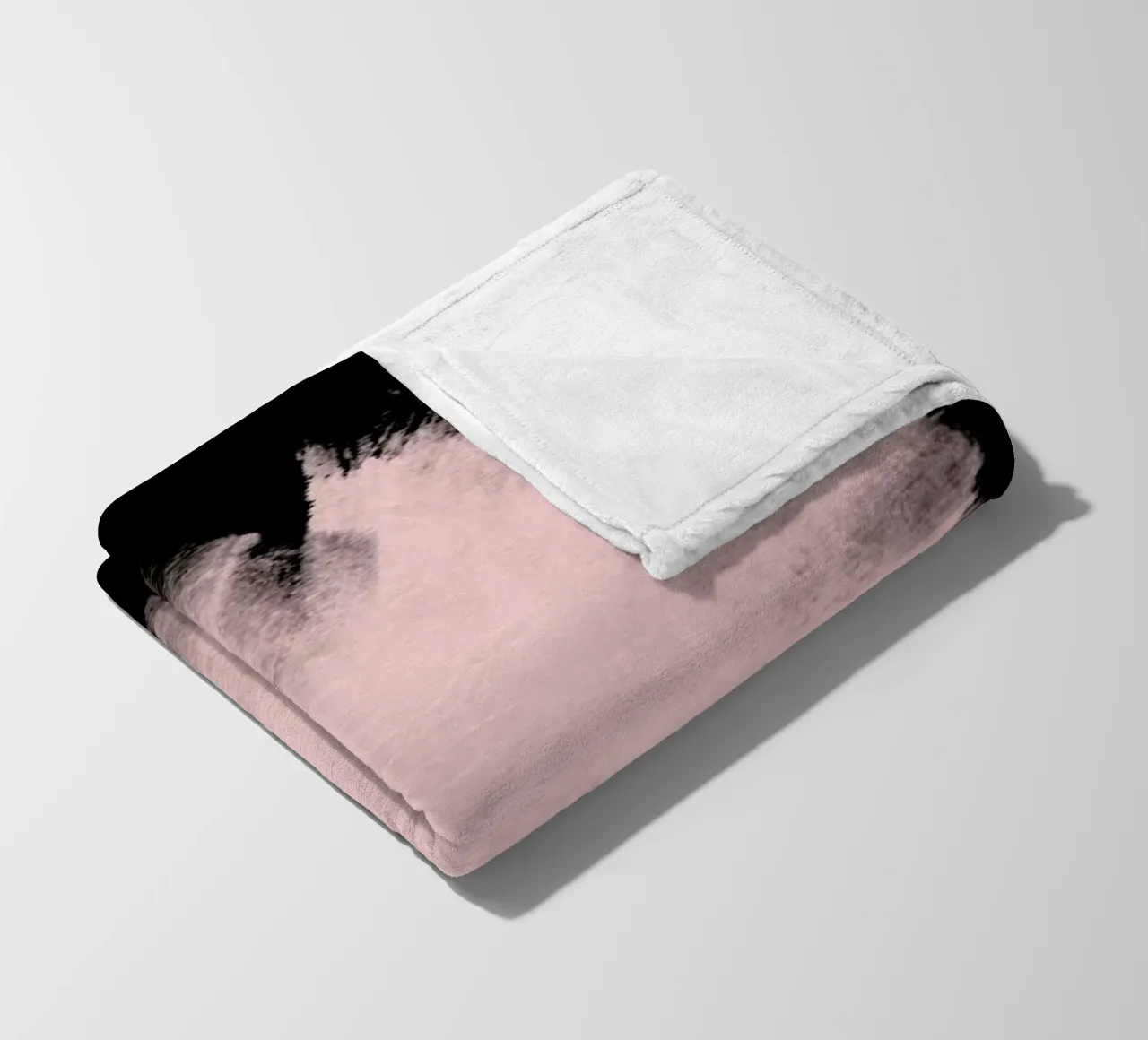 Pink Stain On Black coperta in pile da cafelab