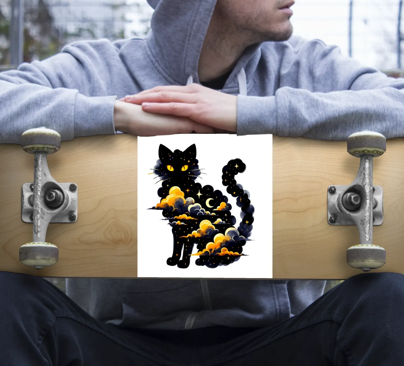 Cloudy Cat sticker by ARTOMATIC