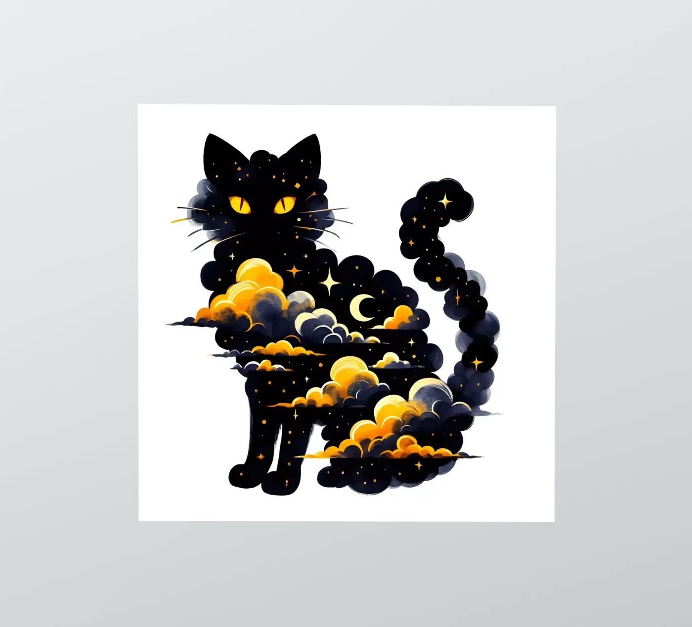 Cloudy Cat sticker by ARTOMATIC