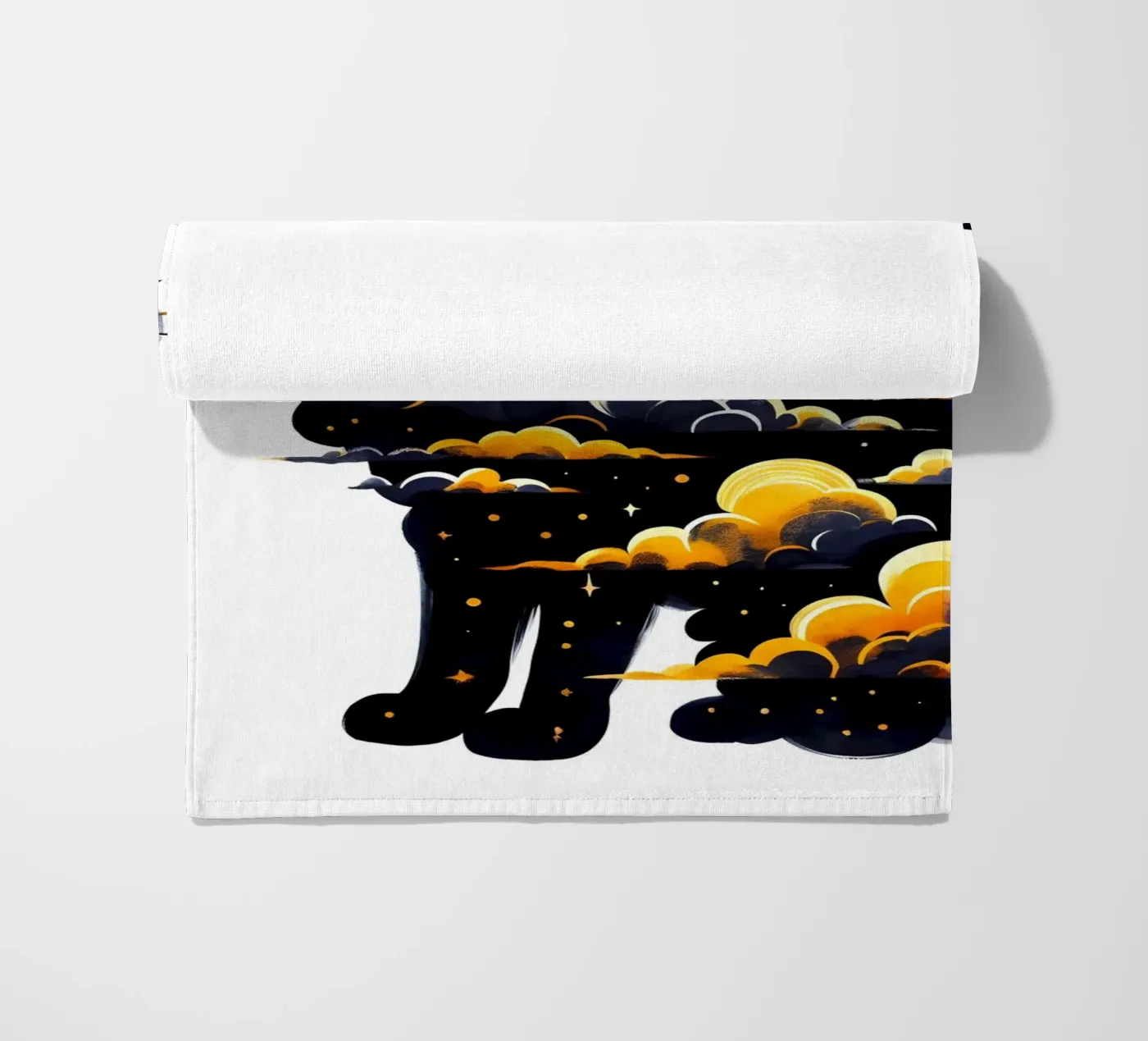 Gatto nuvoloso telo mare da ARTOMATIC