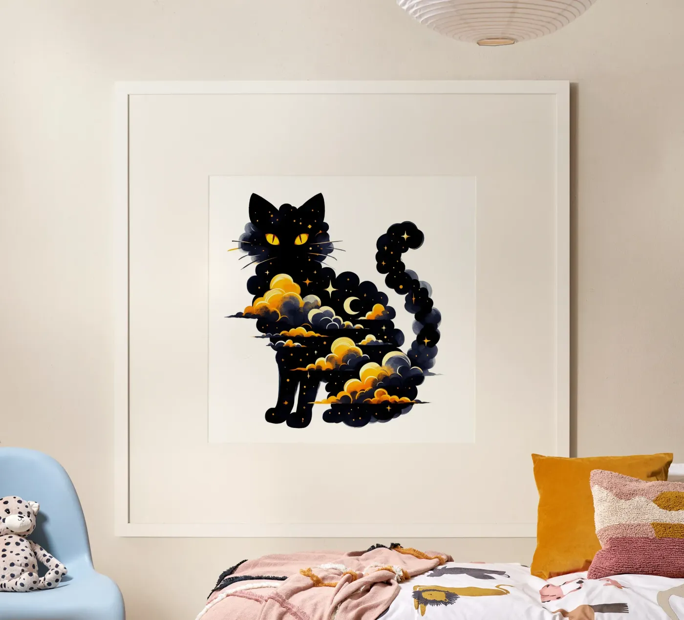 Cloudy Cat poster da ARTOMATIC