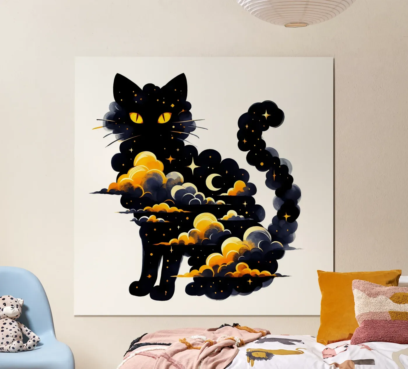 Cloudy Cat poster da ARTOMATIC