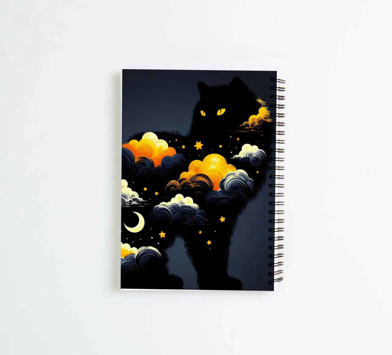 Mystical Cat spiral notebook by ARTOMATIC