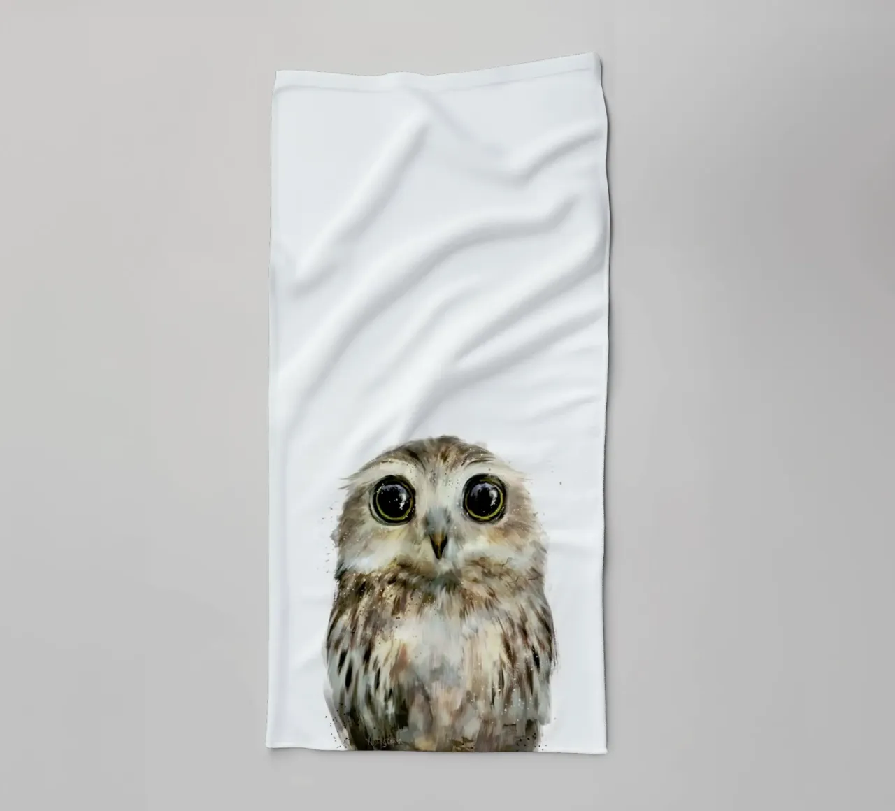 Little Owl towel by Amy Hamilton