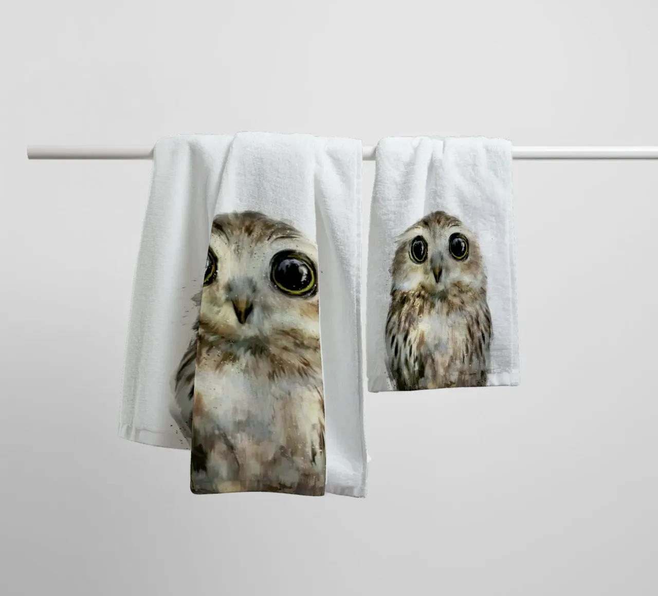 Little Owl towel by Amy Hamilton