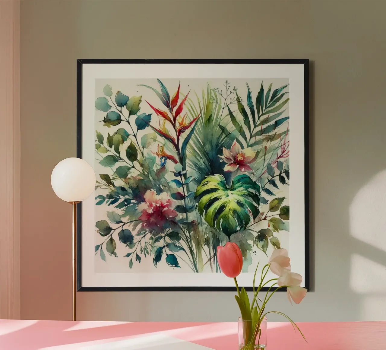 Botanical II poster with plastic frame by Travel with Chris