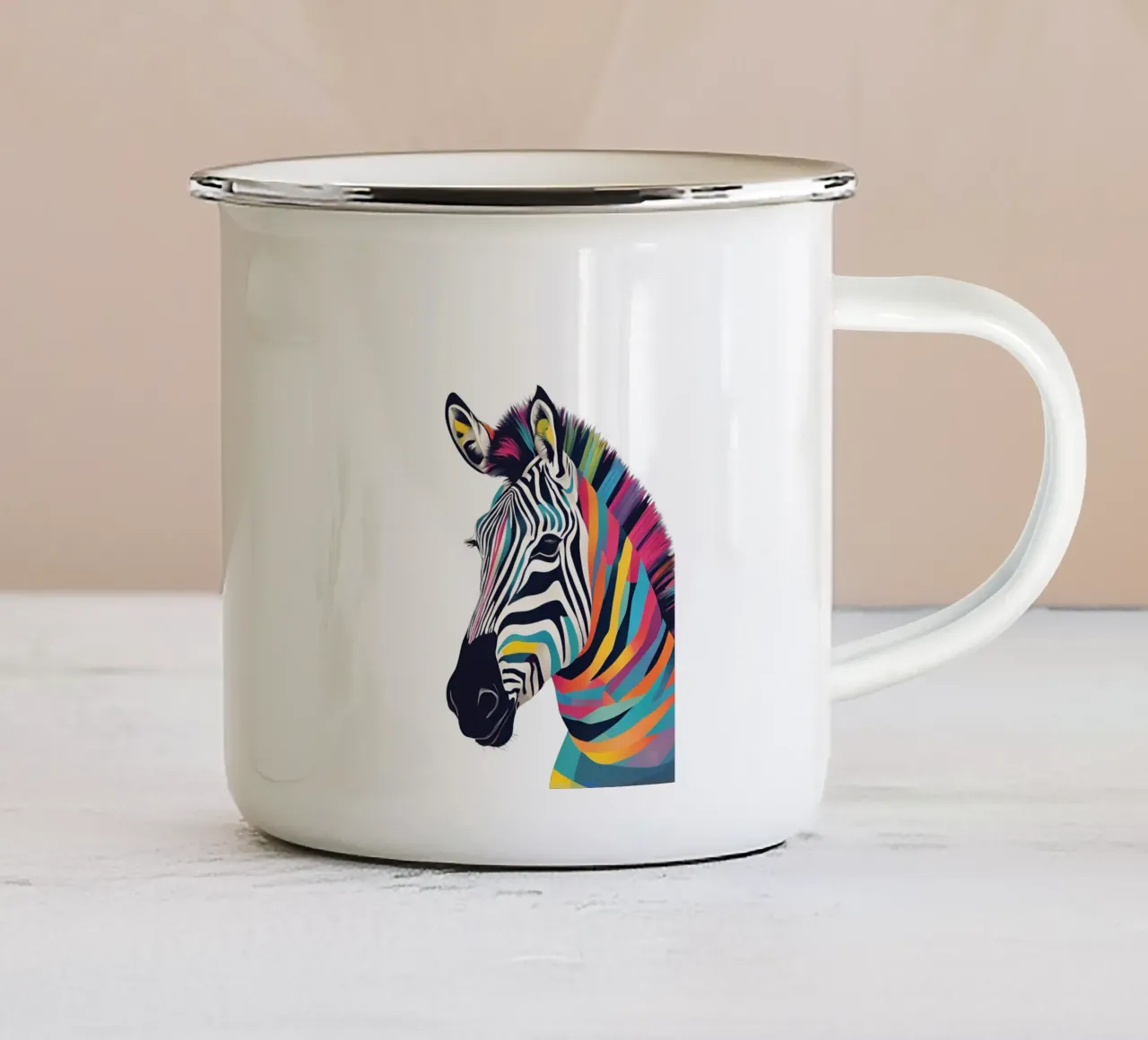"Eleganza selvaggia" tazza in smalto da DesignArt