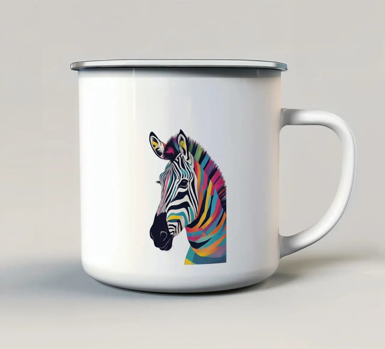 "Eleganza selvaggia" tazza in smalto da DesignArt