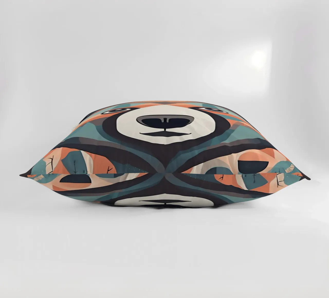"Grizzly geometrico" cuscino da DesignArt