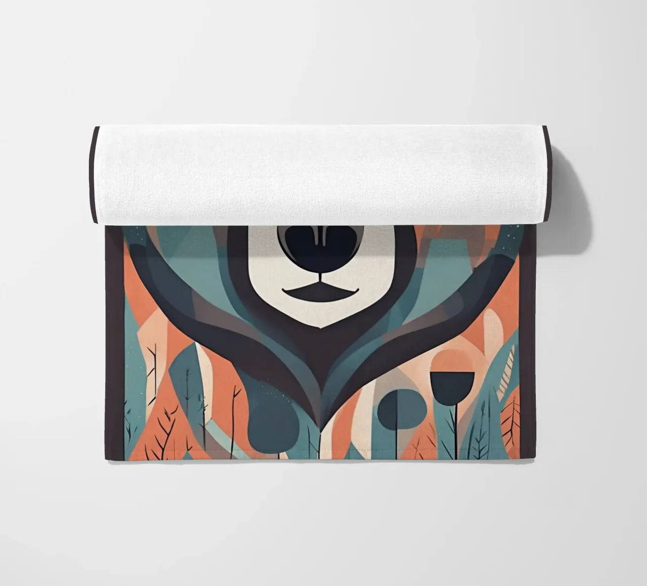 "Grizzly geometrico" telo mare da DesignArt