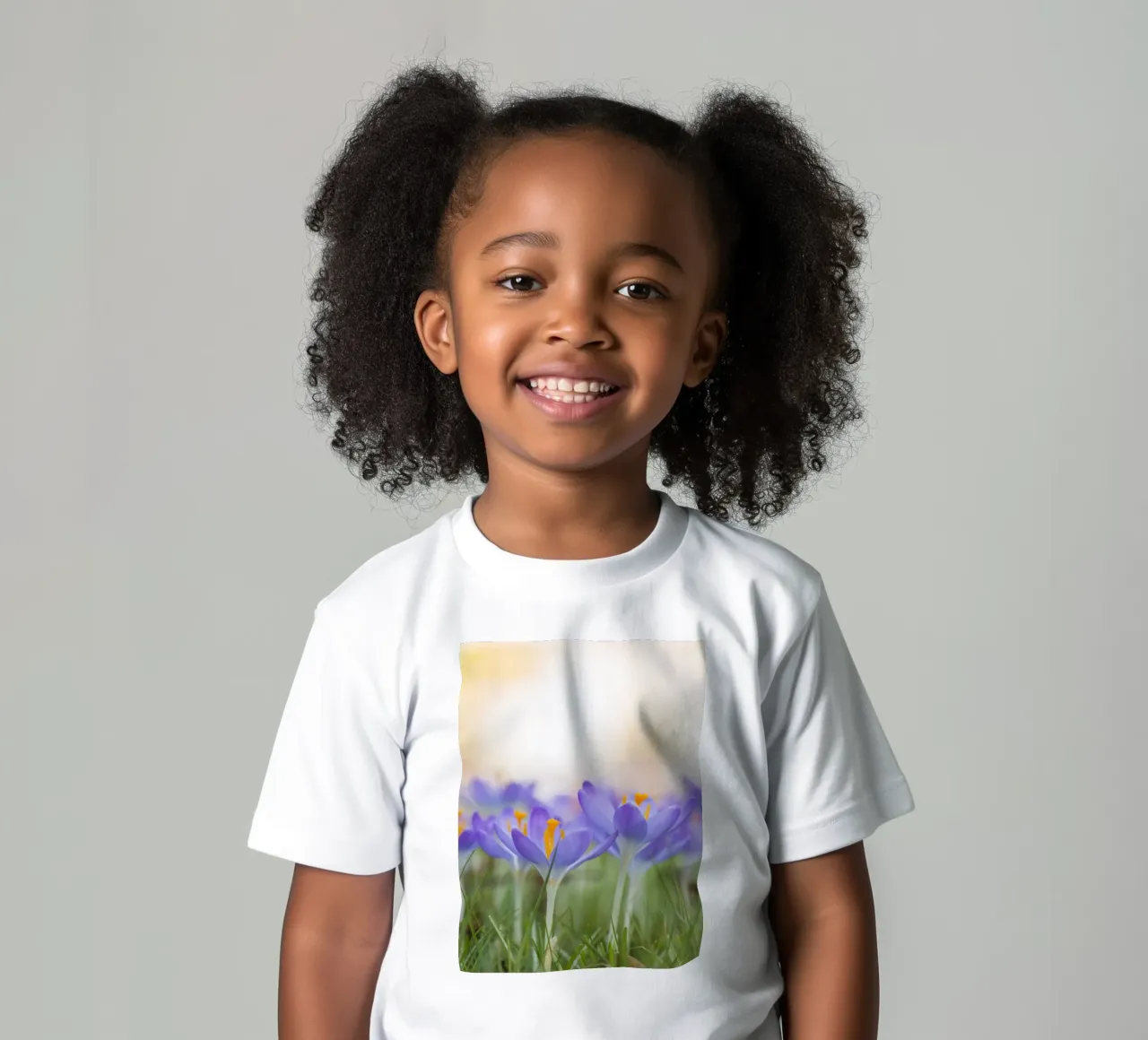 Crocus mauves t-shirt enfant de Curious Collections by Marielle Leenders