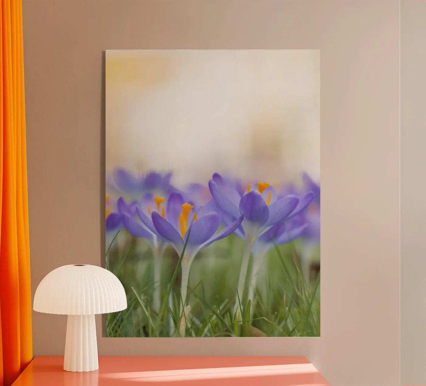 Purple Crocuses plexiglass da Curious Collections by Marielle Leenders