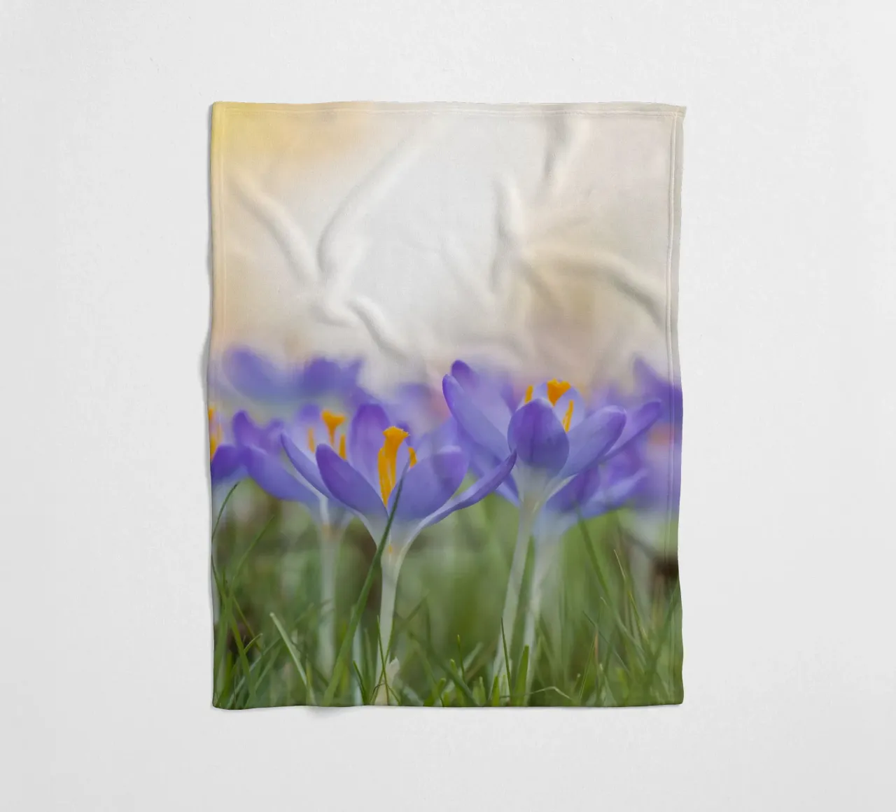Crocus mauves plaid polaire de Curious Collections by Marielle Leenders