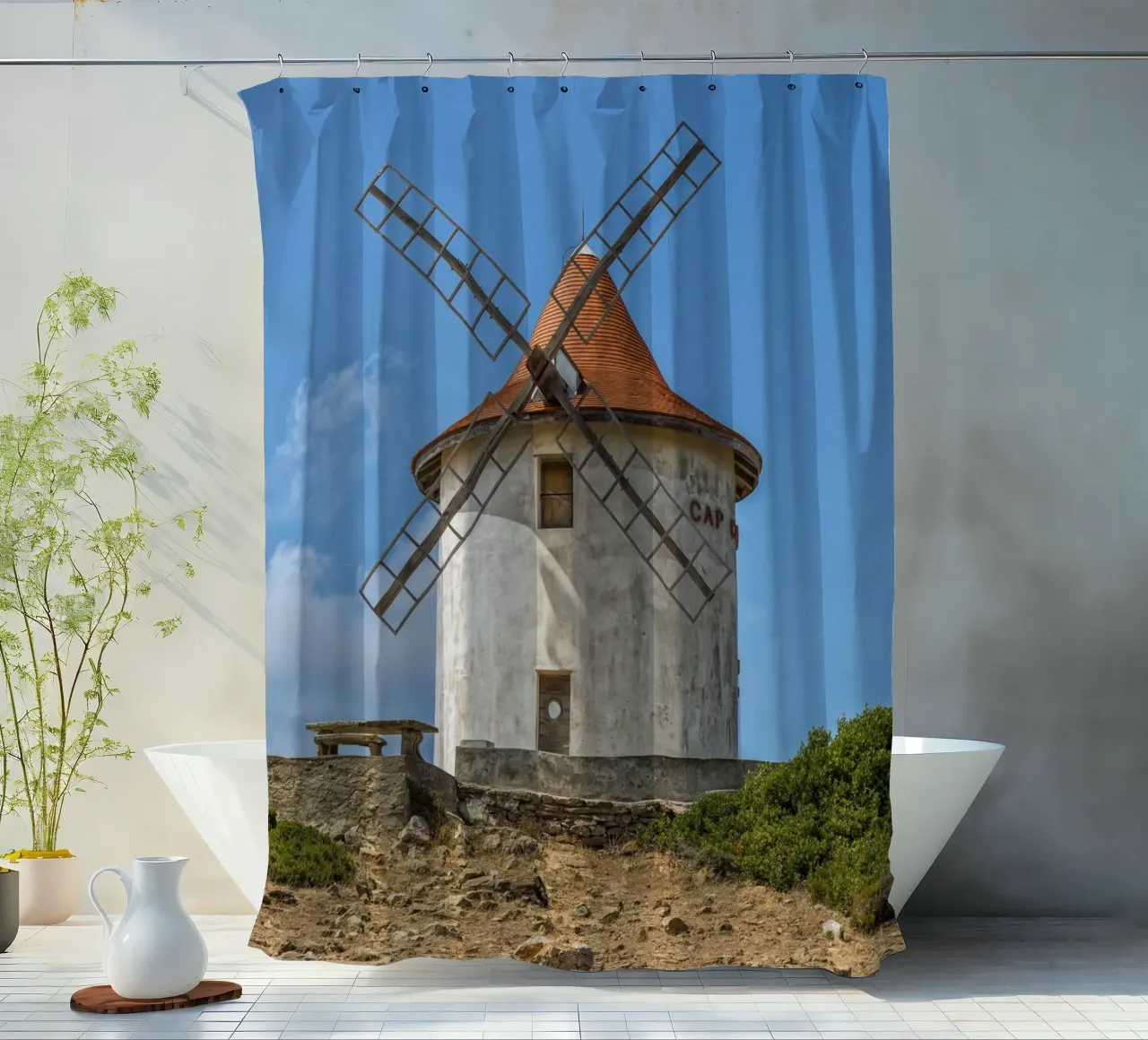 Classico Old Mil tenda da doccia da Curious Collections by Marielle Leenders