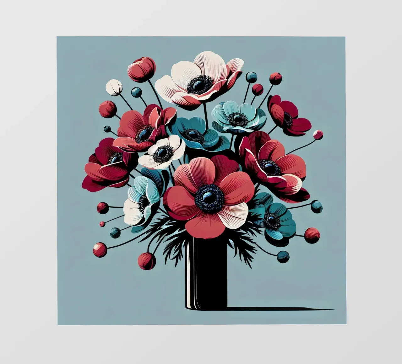 Anemonen telo in pvc da Digital Naive
