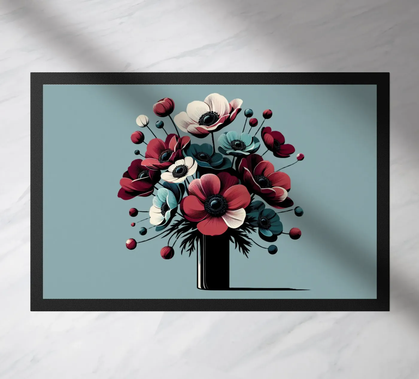 Anemonen doormat by Digital Naive