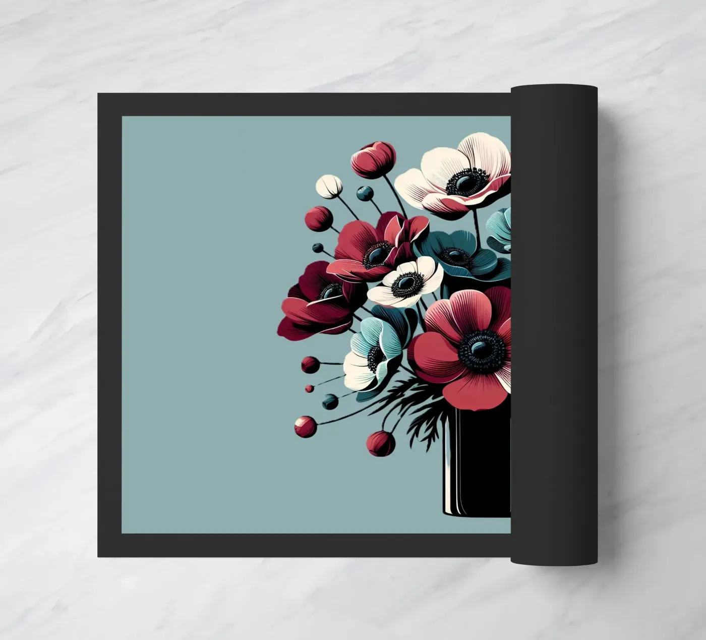Anemonen doormat by Digital Naive