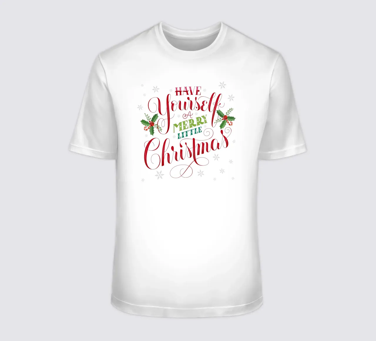 Have Yourself a Merry Little Christmas. Frohe Weihnachten. t-shirt by CalliLetters
