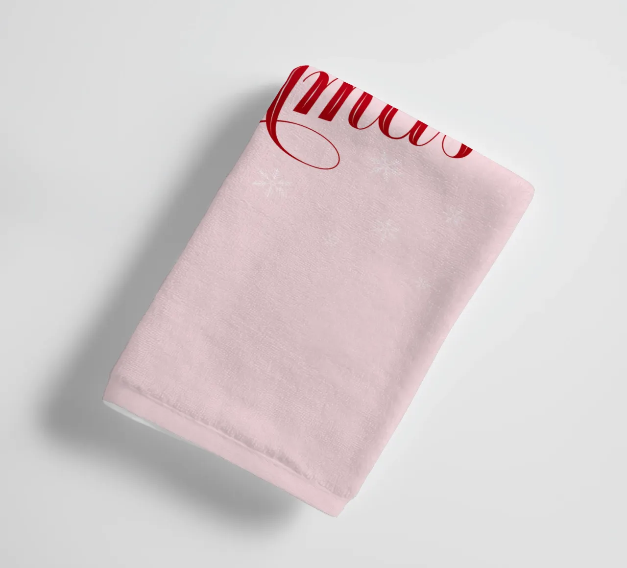 Passez un joyeux petit Noël. Frohe Weihnachten. serviette de bain de CalliLetters