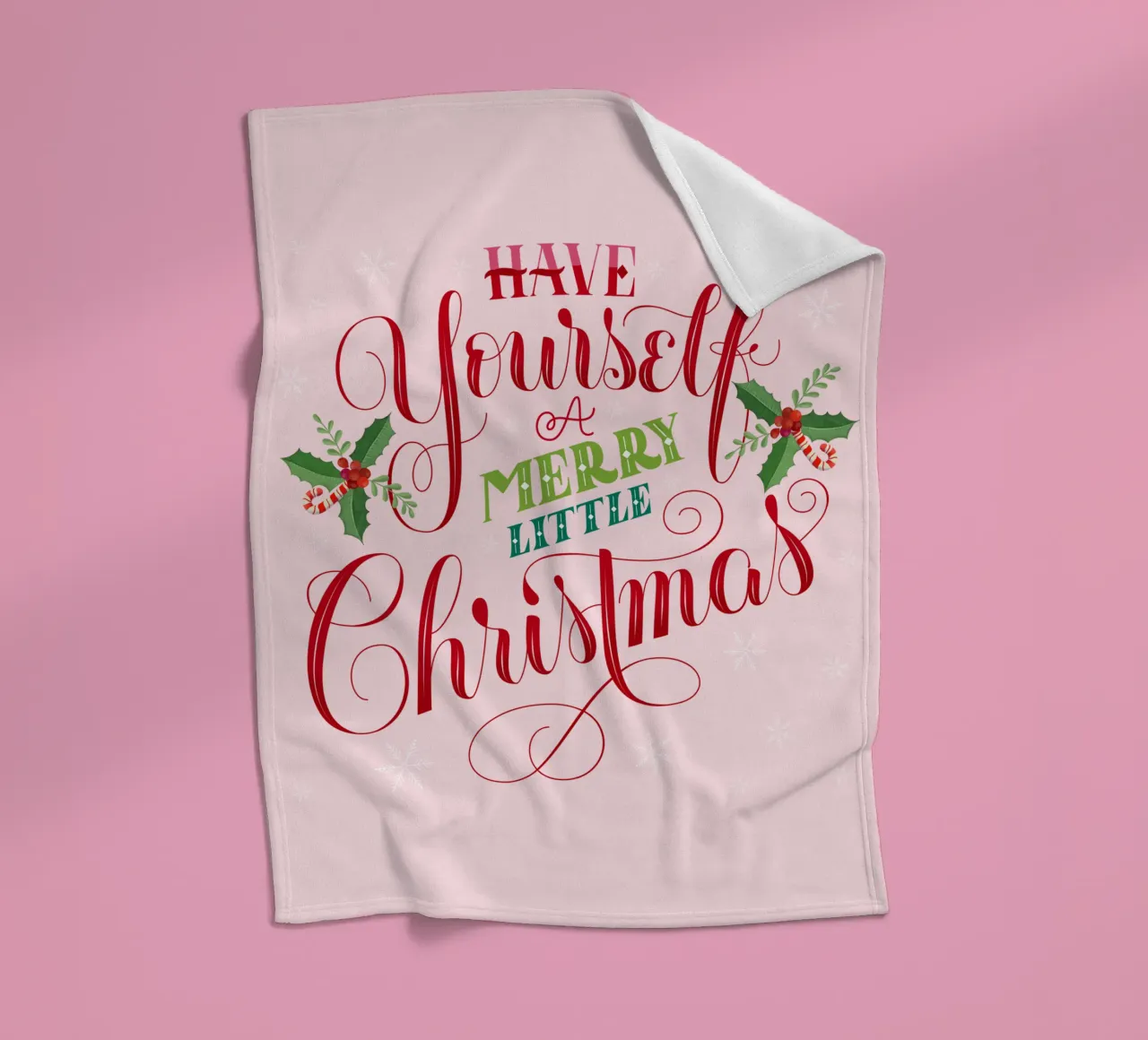 Passez un joyeux petit Noël. Frohe Weihnachten. plaid polaire de CalliLetters
