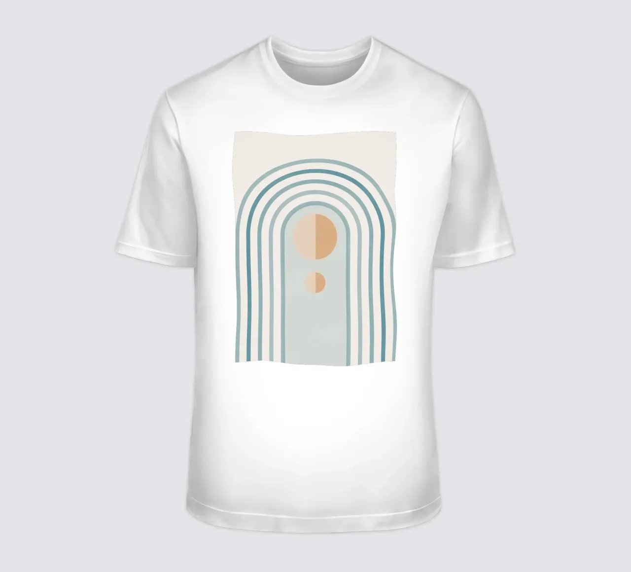 Minimal Geometric Rainbow 4 t-shirt by Gaite