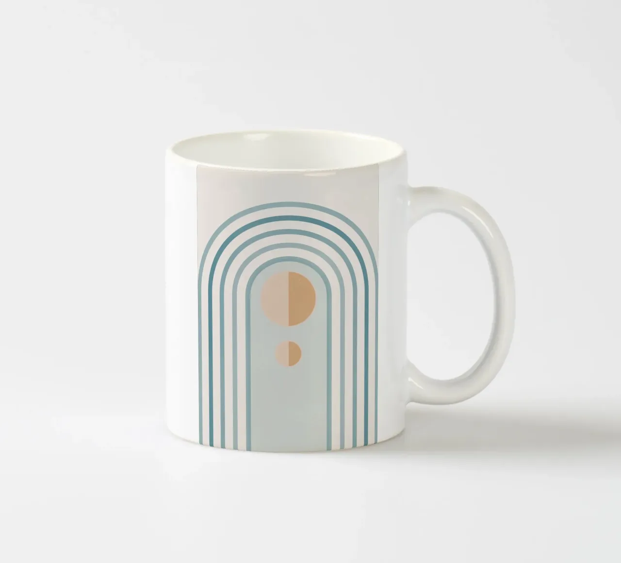 Arcobaleno geometrico minimale 4 tazza in ceramica da Gaite