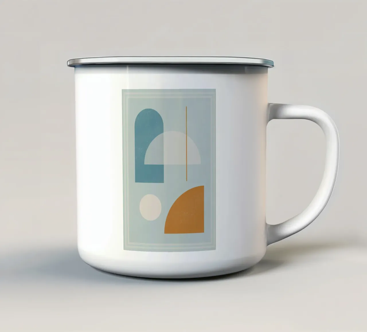 Astratto geometrico 103 tazza in smalto da Gaite