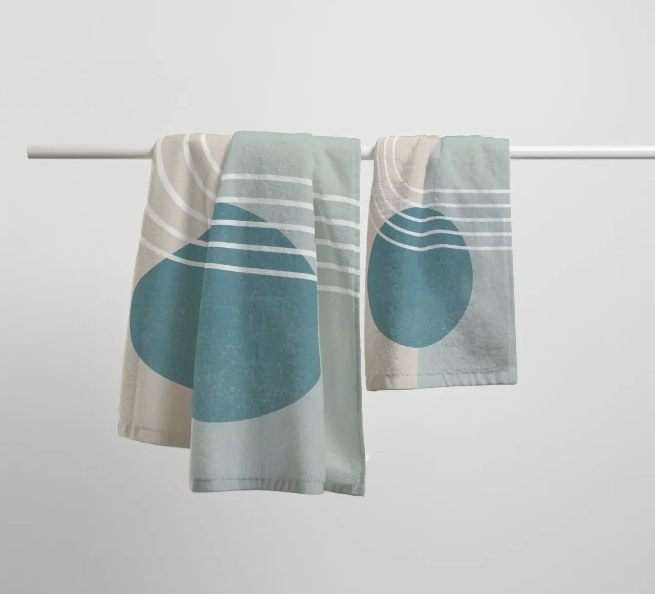 Geometric Abstract 102 towel by Gaite