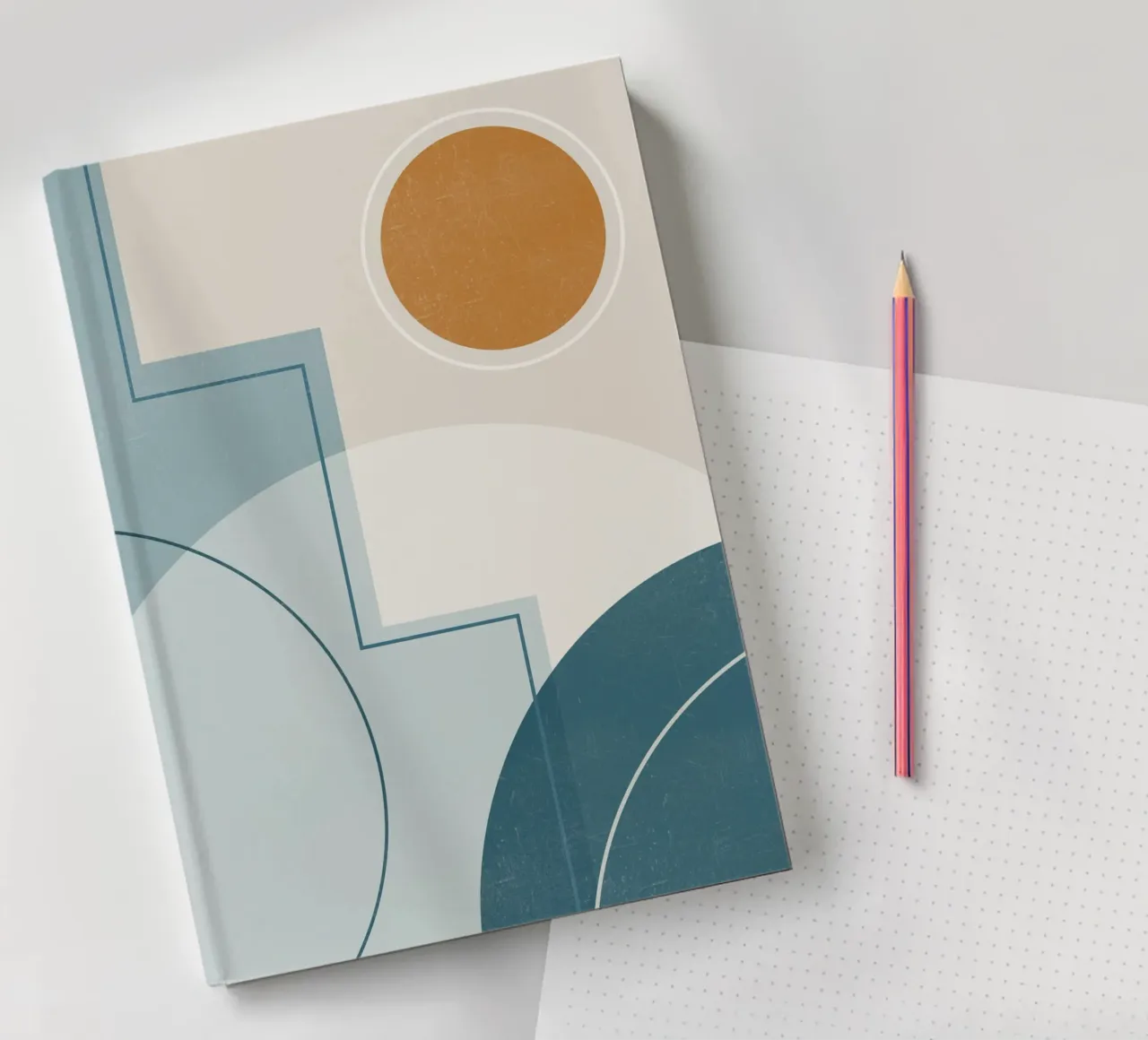 Geometric Abstract 101 notebook by Gaite