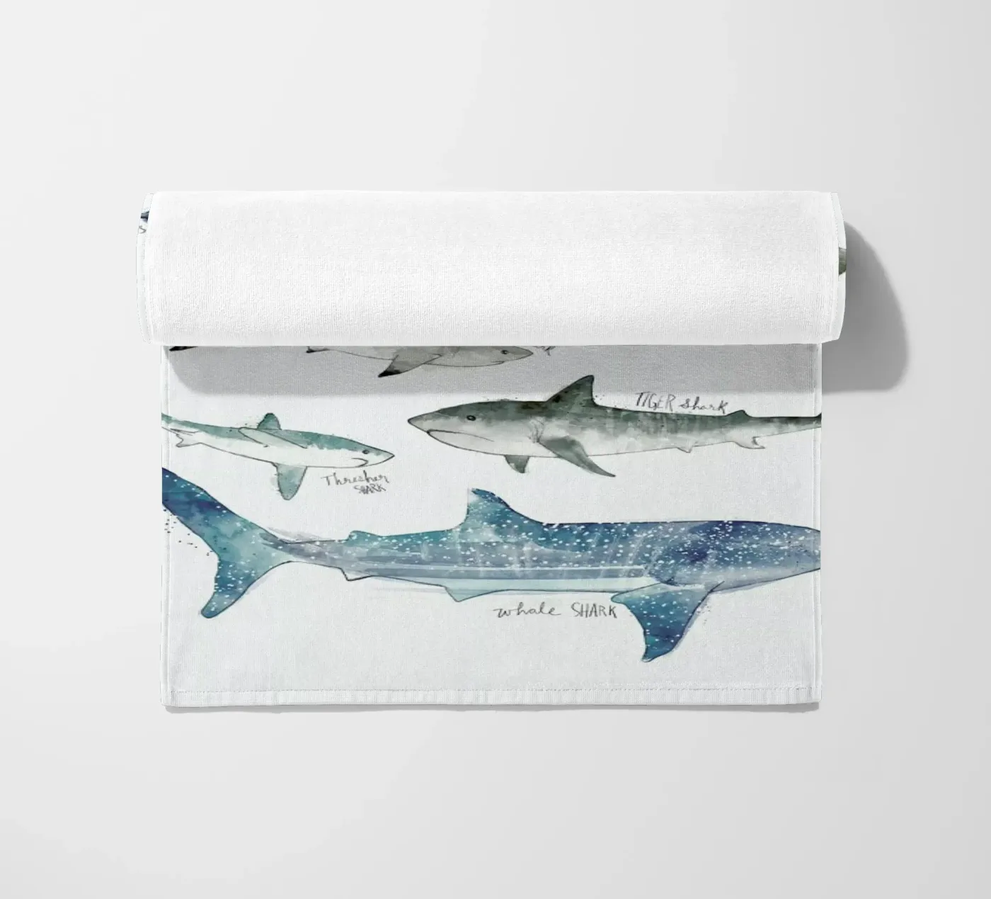 Sharks Strandtuch von Amy Hamilton