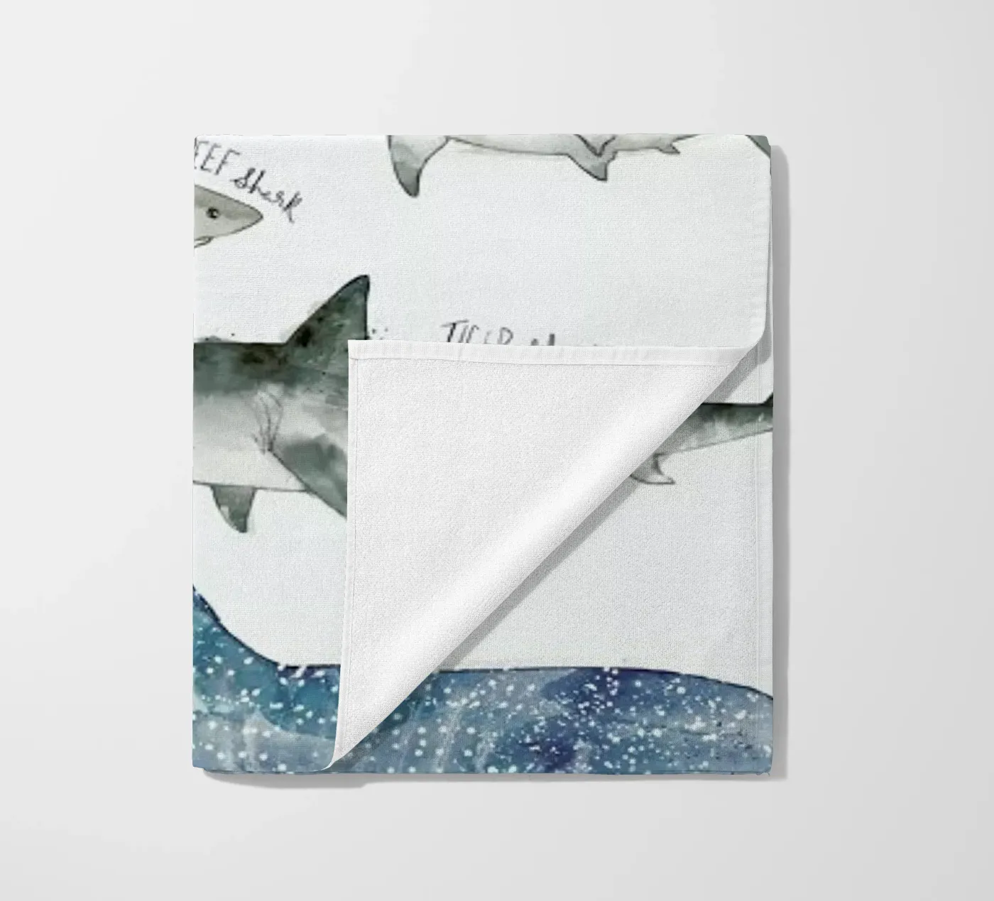 Sharks Strandtuch von Amy Hamilton