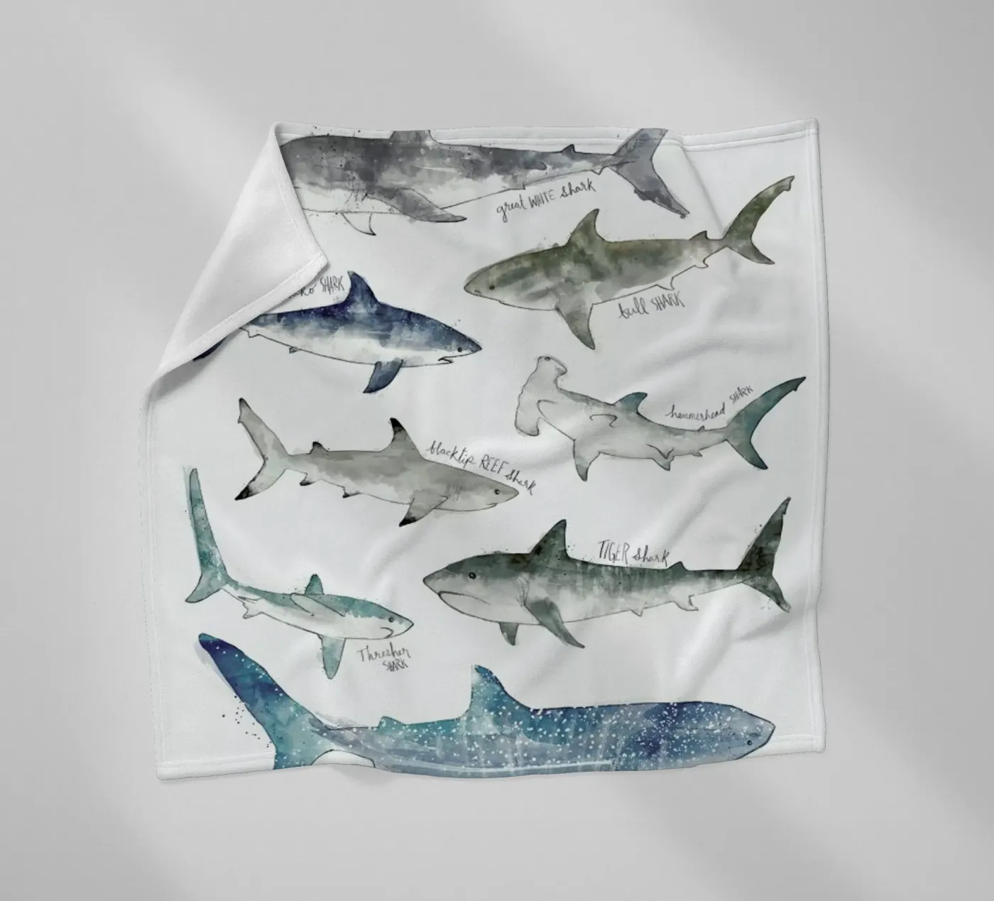 Sharks Fleecedecke von Amy Hamilton