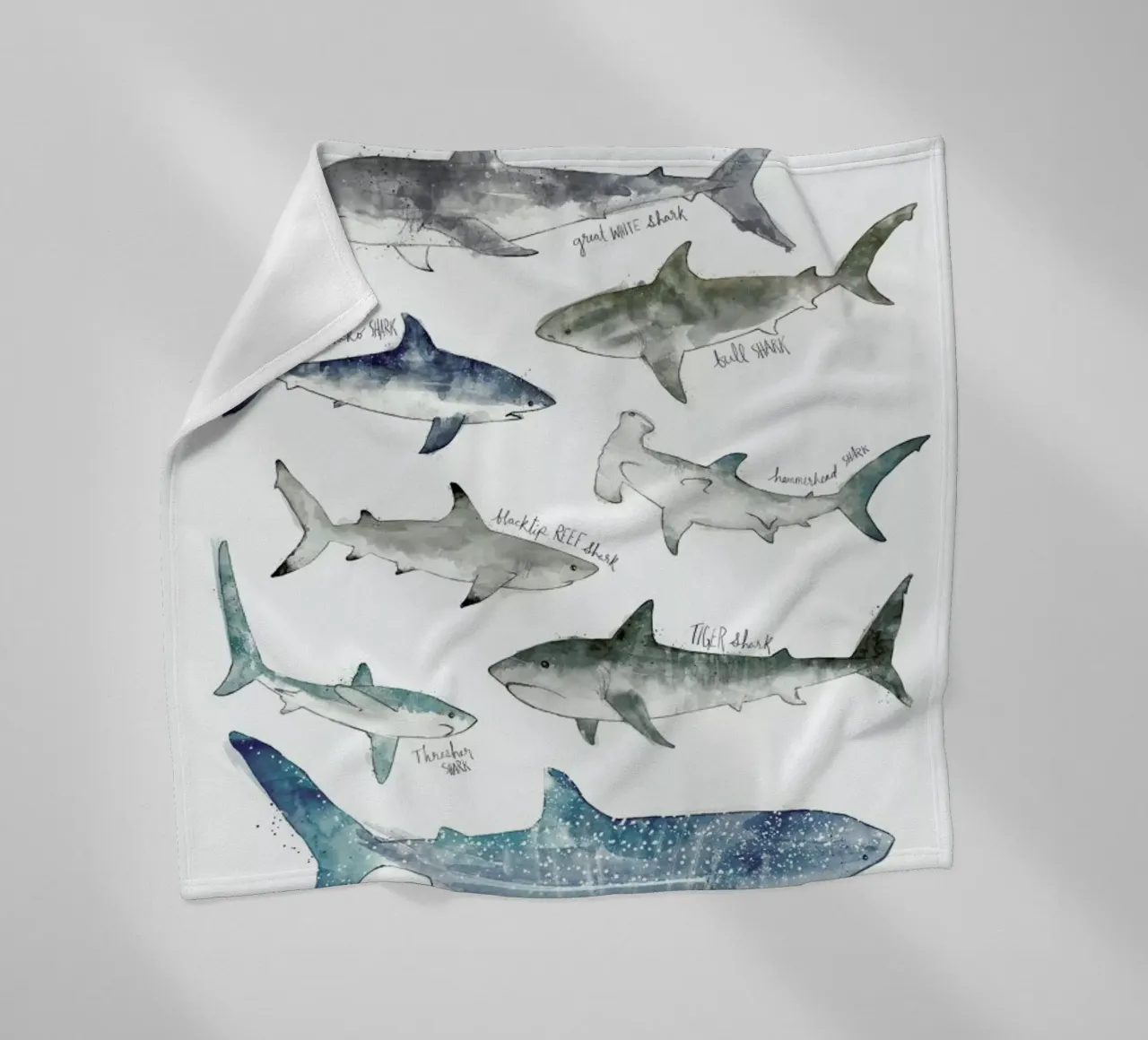 Sharks Fleecedecke von Amy Hamilton