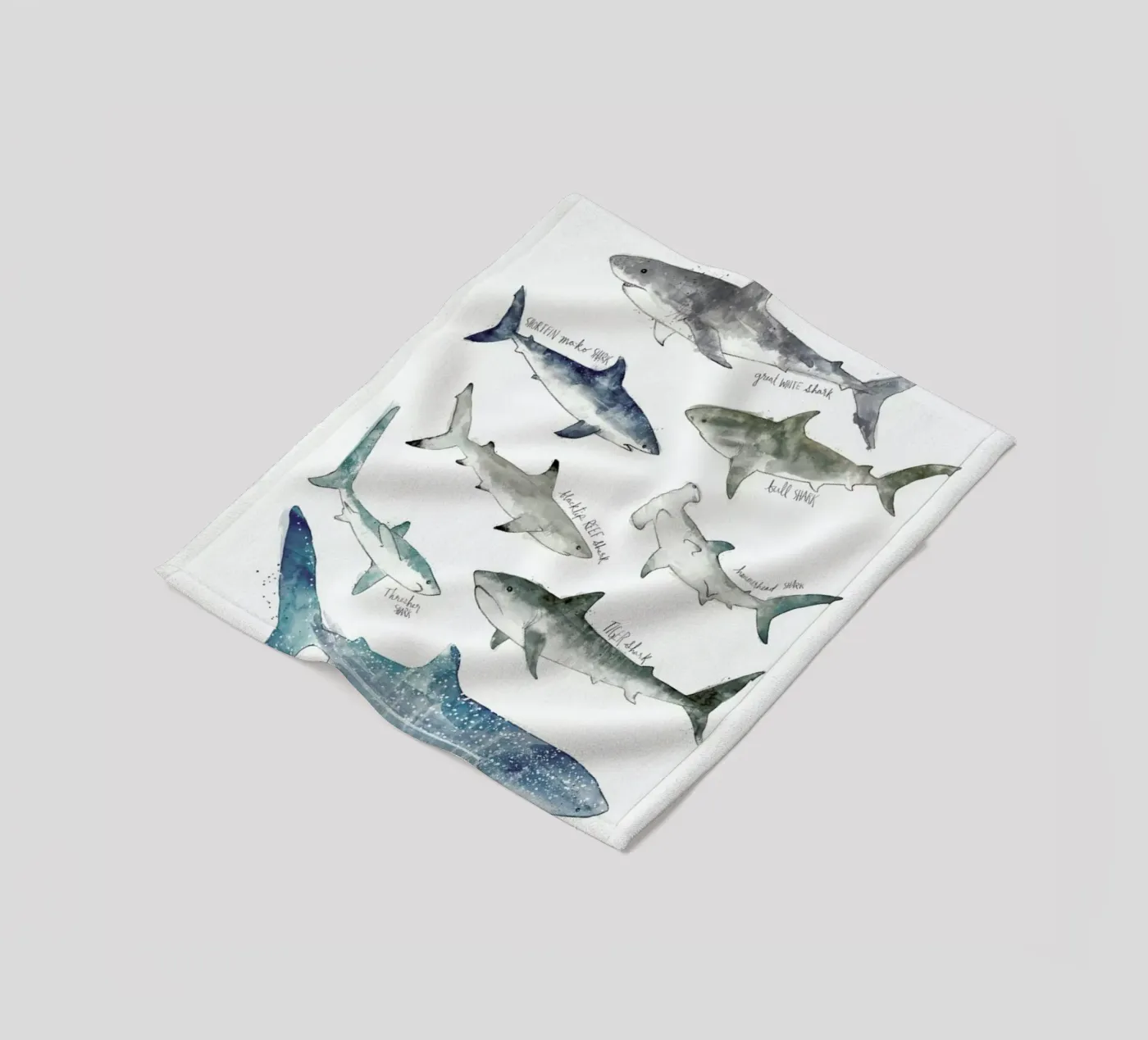 Sharks Fleecedecke von Amy Hamilton