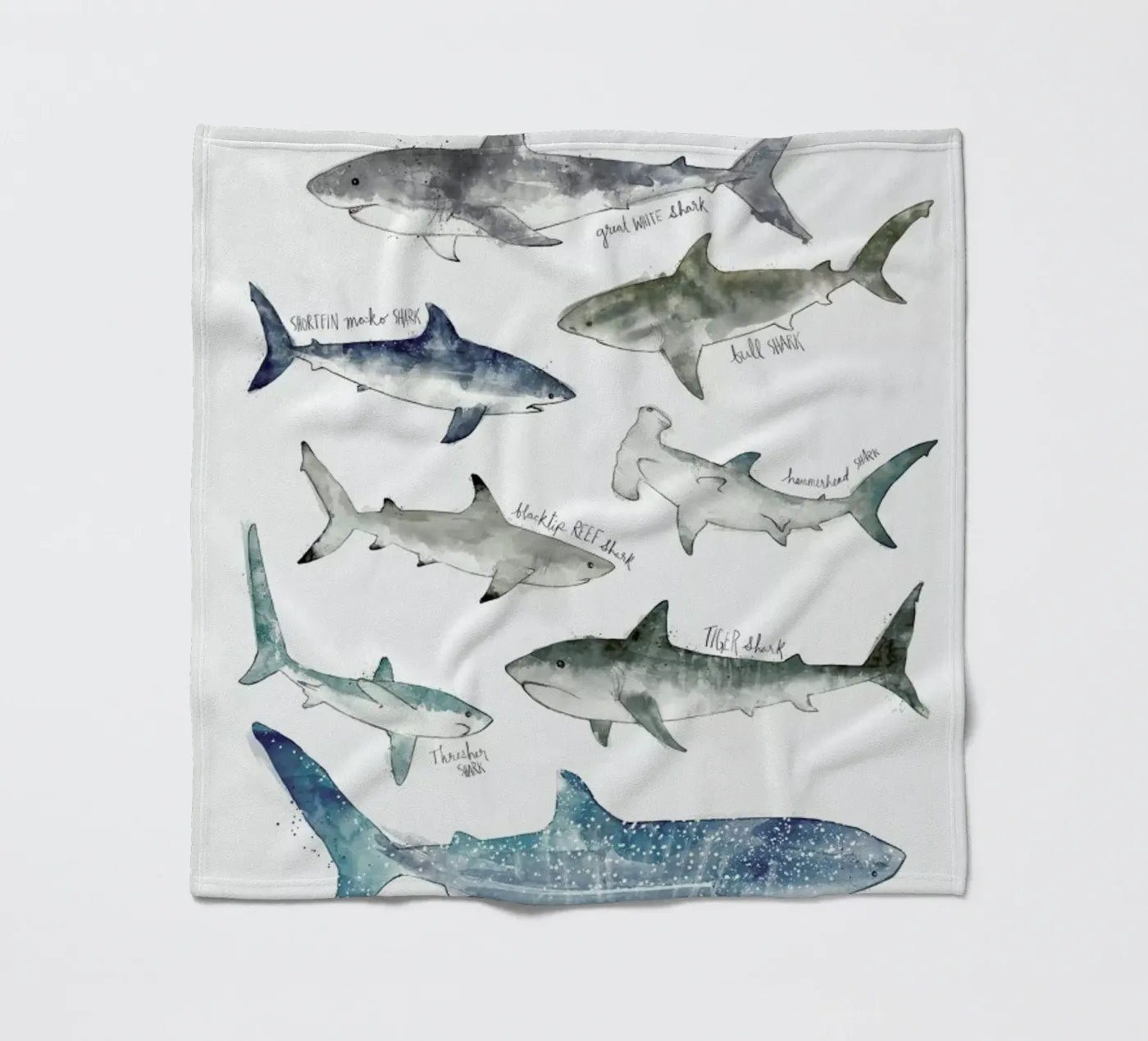Sharks Fleecedecke von Amy Hamilton