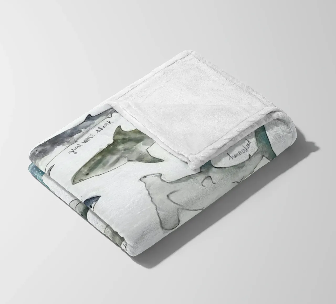 Sharks Fleecedecke von Amy Hamilton