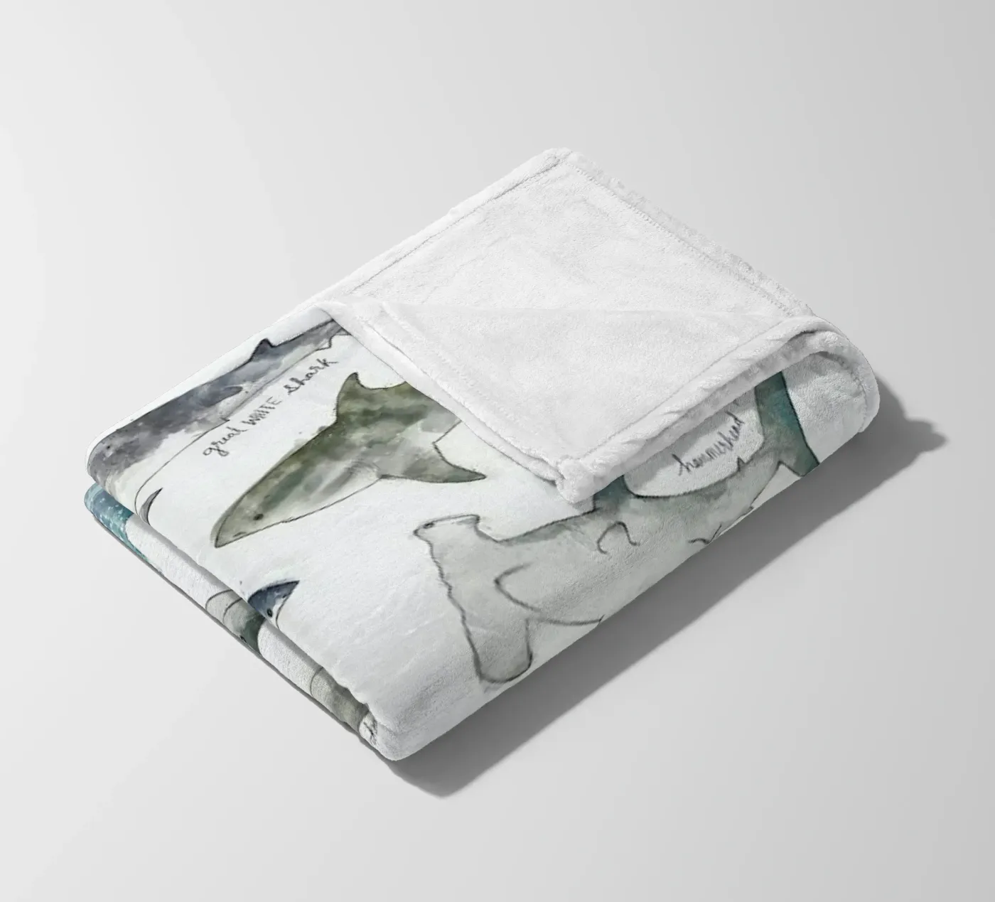 Sharks Fleecedecke von Amy Hamilton