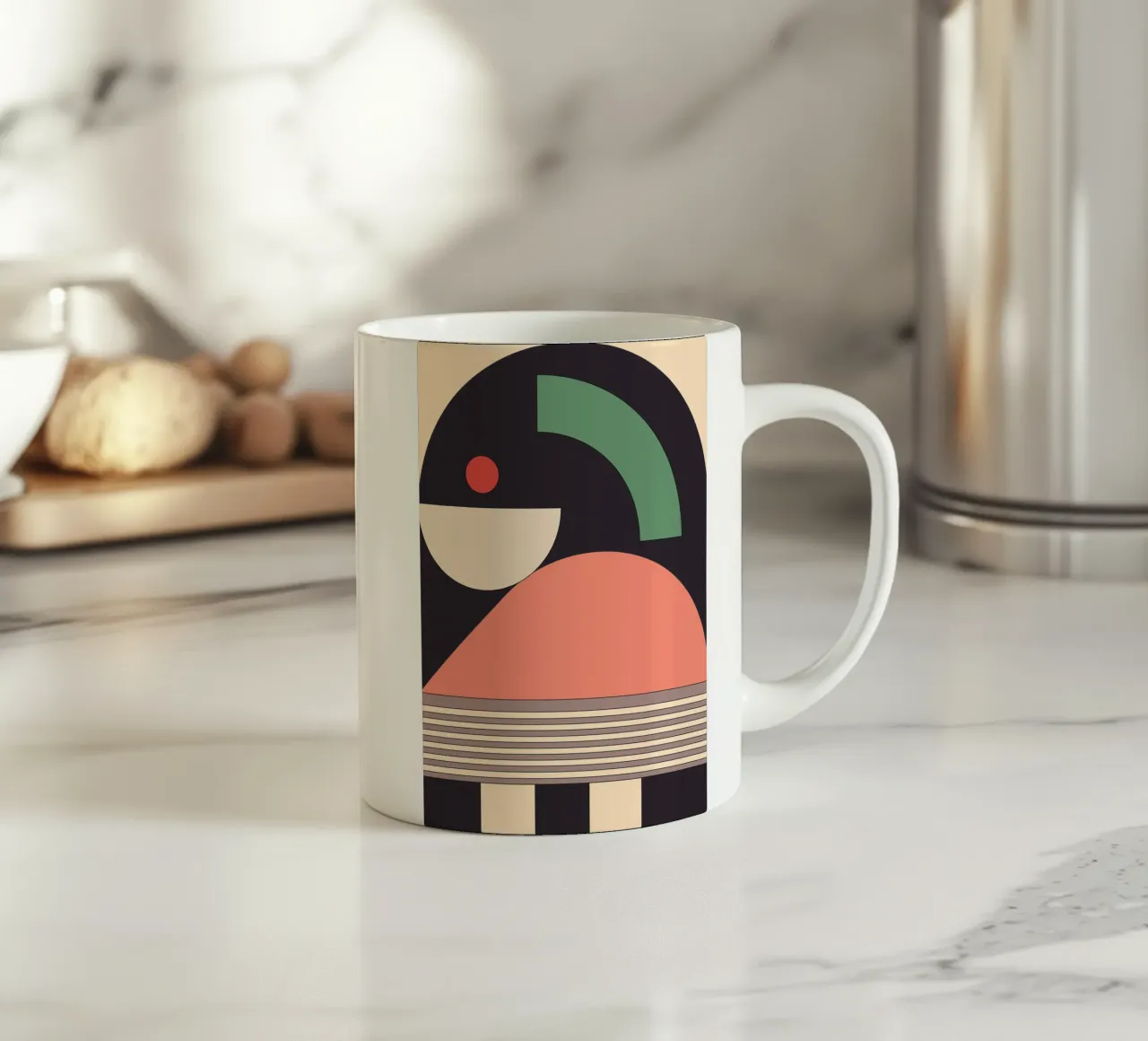 Astrazione geometrica 40 tazza in ceramica da Gaite