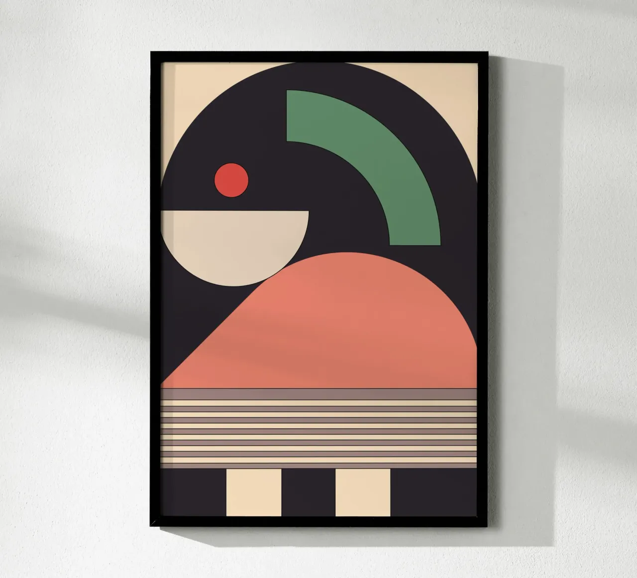 Astrazione geometrica 40 poster con telaio in plastica da Gaite